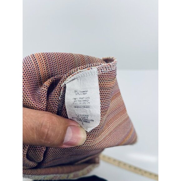 W5 Tank Top Size L Women’s Multicolor Striped Sleeveless Halter Textured Nubby - Picture 8 of 8